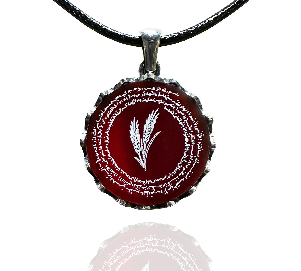 Başak Burcu Duası Kolyesi (925 Ayar Gümüş – Akik Taşı)