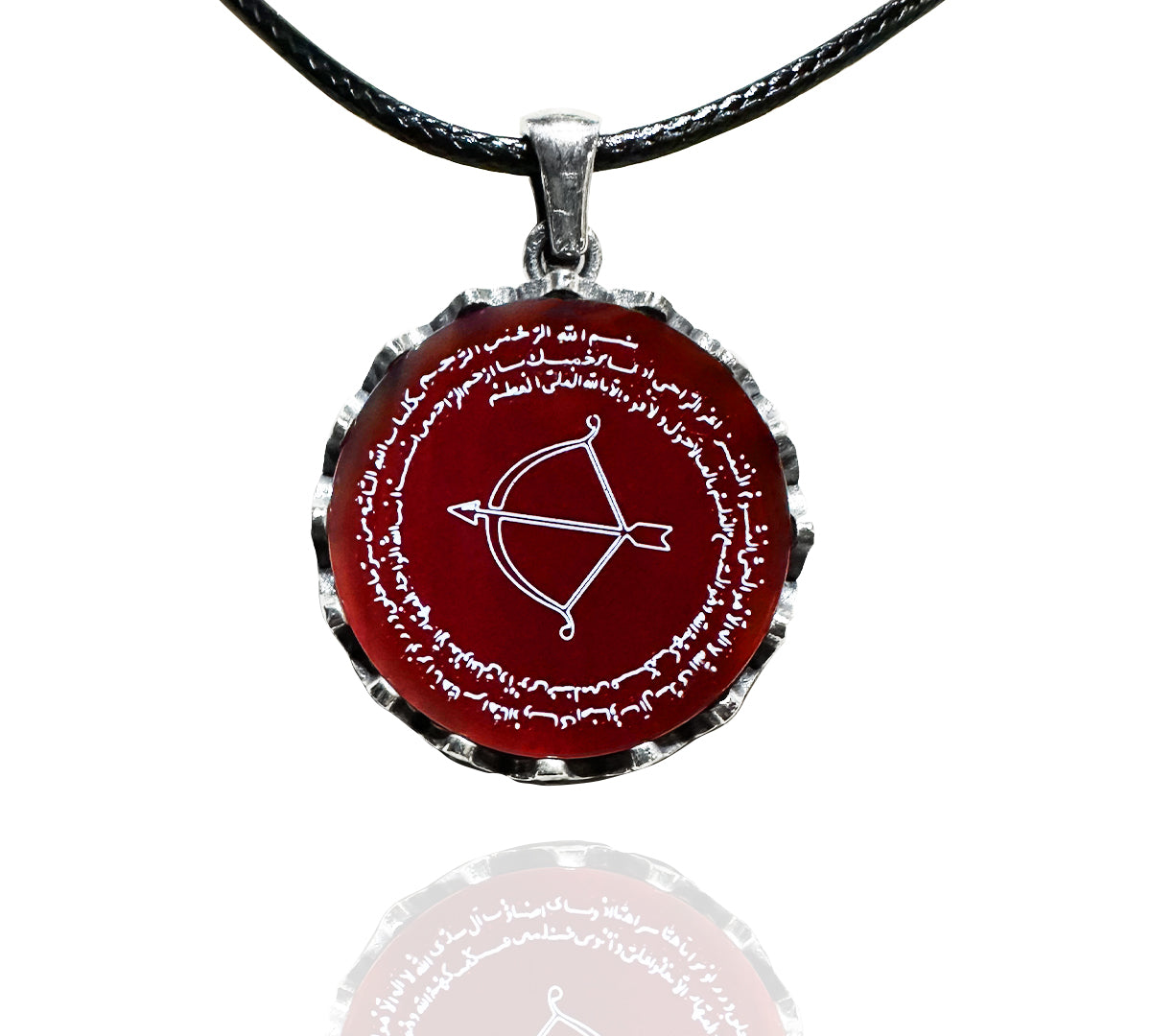 Yay Burcu Duası Kolyesi (925 Ayar Gümüş – Akik Taşı)