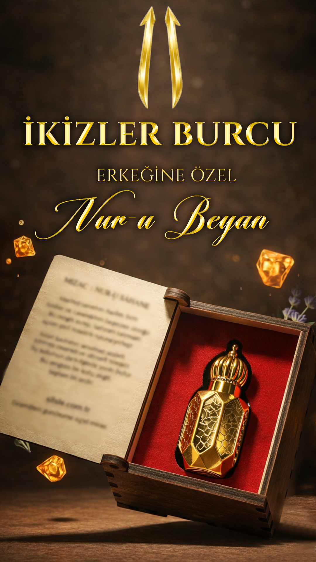Nur-u Beyan | İkizler Burcu Erkeği Parfümü & Alkolsüz Esans